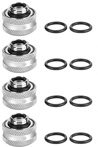 Zunate Compressione per Il Raffreddamento 'Acqua del Computer, Raccordo per Tubo Rigido Acrilico con Diametro Esterno di 14 mm(B)