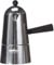ILSA Caffettiera Espresso Carmencita Classic, Alluminio, Manico e Pomolo Neri, Capacità 20 cl, Tazze 3