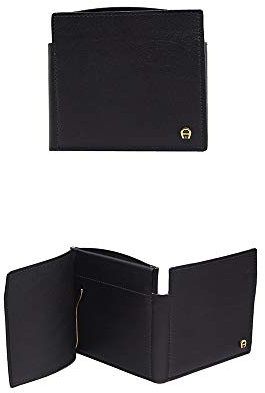 Etienne Aigner Geldbörse, Schwarz, Minimalistisch, Geldklammer, Unisex-Erwachsene