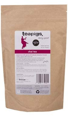 Teapigs Chai Loose Leaf Tea - Spiced Indian Masala Chai with Ginger, Cinnamon & Cardamom - Robust & Warming - Great Taste Award Winner - 250g Loose (1 Pack)