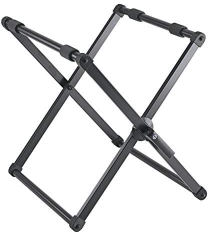 K&M 13335 Marschtrommelständer Schwarz - 37 cm bis 61 cm Auflage - stabiler Ständer für Marsch- und Konzerttrommeln