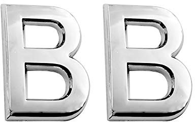 Self-Adhesive House Letters 2.75 Inch High Door Address Stickers for Apartment/Mailbox Letters(2 Pieces B)