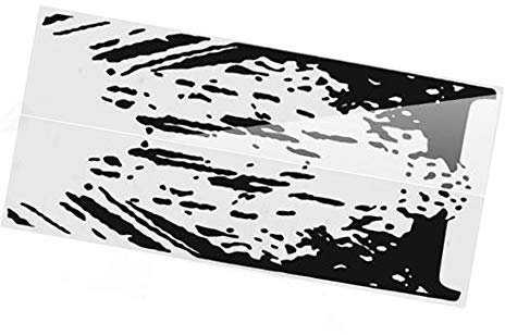 2 x Vinyl-Aufkleber für Auto-Seitenbett, Schlammspritzer, passend für Ford Raptor SVT F-150 2009–2018, sieht stilvoll aus (glänzendes Schwarz)