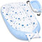 PaLulli Babynest Babynestchen 50x90 cm Babykokon, 2seitig, 100% Baumwolle, Nestchen für Babybett, Kuschelnest, Kissen, Reisebett für Baby und Säuglinge (Sterne B)