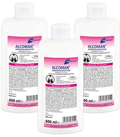 Händedesinfektion ALCOMAN 3 x 500 ml Flasche