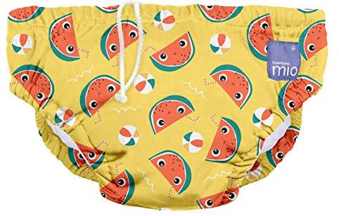 Bambino Mio , revolutionäre wiederverwendbare Schwimmwindel für Babys und Kleinkinder, Jungen und Mädchen, Milde Melone, XL (2 Jahre+), 1 stück