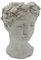 RM E-Commerce Pot de fleurs en forme de buste de femme - Design ancien - Gris et blanc
