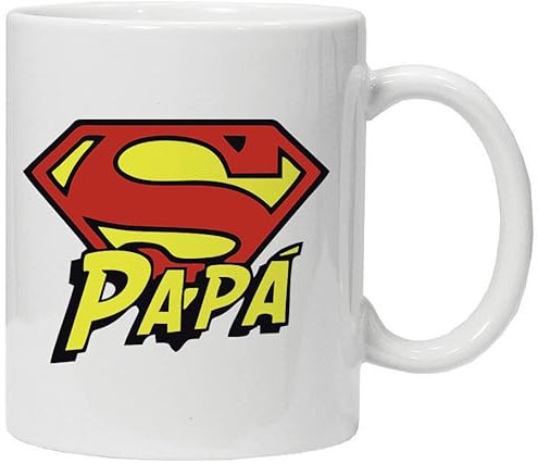 Imprimirlo Taza Papá - Regalo para el Día del Padre - Super Papá - Desayuno - Regalo Original