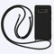 Yoedge 2 in 1 Handykette Handyhülle für Samsung Galaxy Note 8 6,3 hülle, Silikon Motiv mit Kordel zum Umhängen, Verstellbarer Necklace, Vollkörperschutz Stoßfest Cover für Samsung Note 8,Schwarz