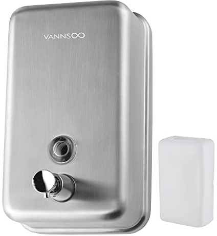 VANNSOO Commercial Soap Dispenser Wall Mount Stainless Steel, Vertical