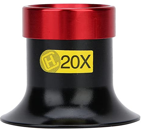 Joyzan 20X Uhrmacherlupe, Aluminiumlegierung Uhr Reparaturlupe Juwelier Okular Lupen Monokular Uhrmacher Lupenbrille Taschenlupe Handlupe für Schmuck Diamanten Uhren Hobby Münzen Nähen Handwerk