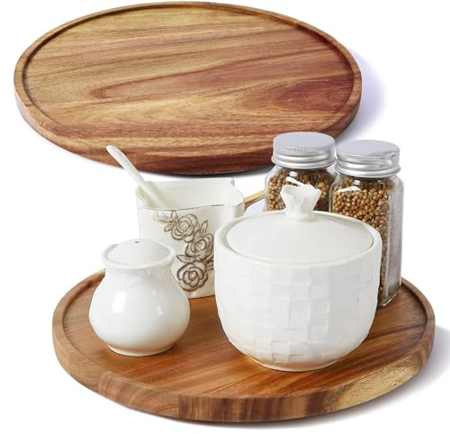 ACIAZAAZ Lazy Susan Drehteller für Schrank, Küche, Drehteller für Tisch, Arbeitsplatte, Speisekammer, 30,5 cm, 2 Stück