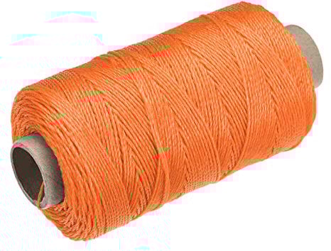 sourcing map Twisted Mason Line Nylon Twine String Cord Orange 100M/109 Yard 1MM Dia for Netting, Landscaping, Home Improvement, DIY Projects, Crafting, Masonry, Gardening