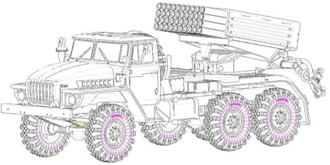 Hobbyboss 1:72 - Russian BM-21 Grad Late Version