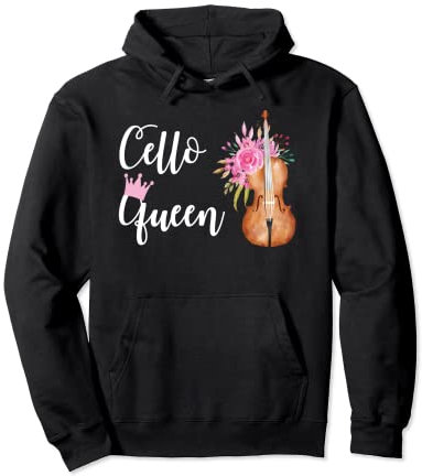Cello Queen Violoncello Streichinstrument Musik Spruch Pullover Hoodie