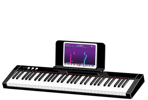 Digital Musical Keyboard Piano 61 Key Weighted Velocity Sensitive Keys Electronic Keyboard Instrument Portable Electronic Keyboards (Color : 01)