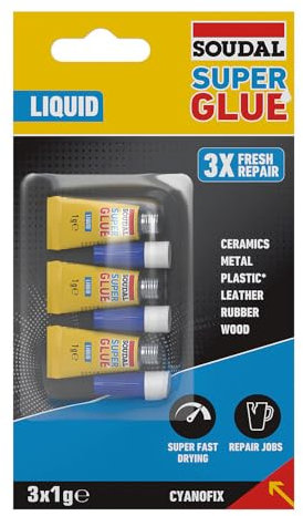 Soudal Super Glue Líquido 3x1g 160023