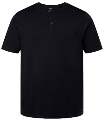 JP 1880 Herren große Größen Übergrößen Menswear L-8XL JP1880 Henley, Basic, Knopfleiste, Halbarm, bis 7 XL moosgrün 3XL 726695438-3XL