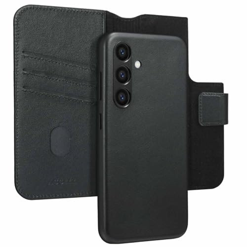 ACCEZZ Bookcase,2 in 1 Case kompatibel mit Samsung Galaxy S24 - Schwarz