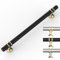 9BUILD 10 Pack 192mm Matte Black Gold Kitchen Cupboard Handles - Drawer, Wardrobe, Cabinet Door Handles - Zinc Alloy EU0001