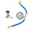 Refrigerator Recharge Hose with Gauge Kit-A/C R134a R12 R22,Retrofit Valve,with BPV31 Bullet Piercing Tap Valve,R134a Self-Sealing Adapter for Home/Car