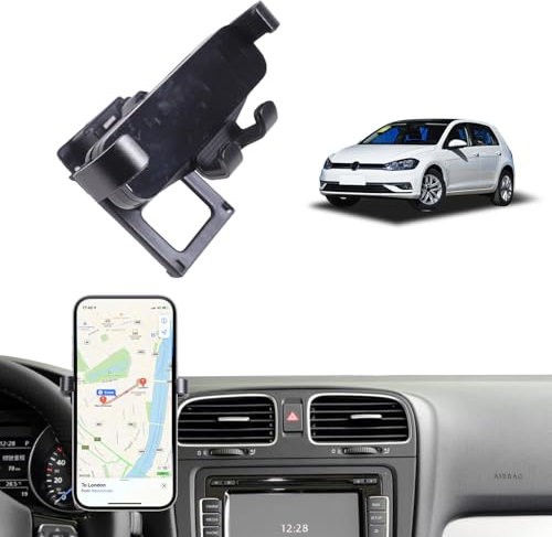 METYOUCAR Support de téléphone de voiture pour Volkswagen Golf 7 7.5 MK 7 MK 7.5 MK 7.5 2014-2019 - Rotatif et fixe sur la grille d'aération centrale - Pour smartphones universels (style B)