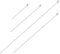 BOUMVID 4pcs Necklace Extender Silver, 2/4/6/8 Inches Chain Extenders Necklace Clasp Extender for Women Men Necklaces Bracelets Jewelry Making Bracelet (4 Sizes)
