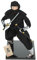 Abaodam Ninja-Puppe Japanische Kunstfigur Dekorative Japanische Tischornament Traditionelle Samurai-doll Fans Wohnraum-Dekoration
