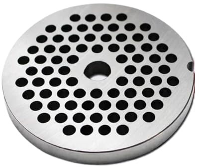 TYGHBNM 32 Picadora de Carne Cuchilla de Acero Inoxidable Placa de Salida de Carne Tipo 32 (diámetro de Salida de Carne 6 mm)