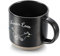 Tasse Personnalisée en Céramique avec Nom et Texte - Cadeau Couple, Mug Personnalisé Saint Valentin, Anniversaire, Noël pour Homme et Femme (Noir 02)