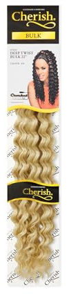Cherish/Deep Twist Bulk 22'' / Crochet Hair Braids/Colour - Color 613 Platinum Blonde