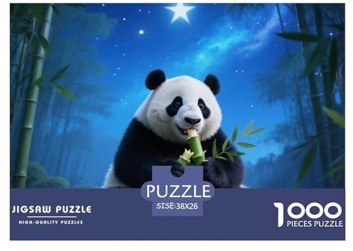 Panda 1000 Teile Puzzle Home Dekoration Lernspiel Animal Premium Quality Klassische Lernspiel 38x26cm/1000pcs