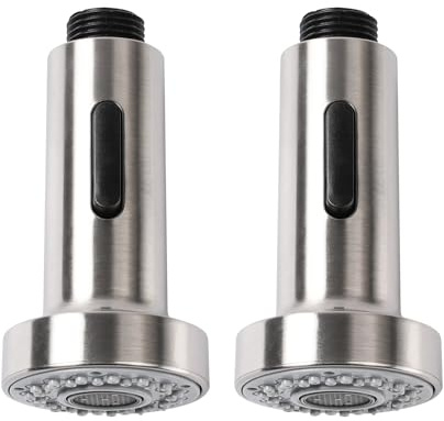 Pumwoy 2 Stück Brausekopf Küchenarmatur, Wasserhahn Aufsatz Küche Brausekopf Küche 2 Modi, Küchenbrause für Ausziehbar Wasserhahn, Geschirrbrause Ersatzkopf, Küchenarmatur Spültischarmatur