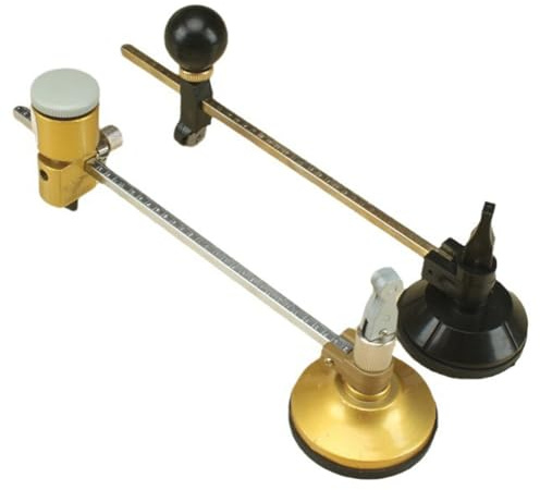 Flaroey Glasschneider, Zirkelmesser, Multifunktionaler, Hochpräziser Kreisschneider, Dunstabzugshauben-Lochöffner, Kreisschneider
