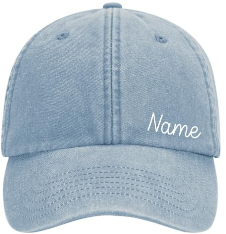 Elefantasie Personalisierte Vintage Cap für Kinder Baseball Kappe mit Name oder Wunschwort Bedruckt für Jungen und Mädchen
