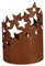 Edelrost Windlicht Sterne 20cm x 27cm