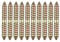 HALJIA 10PCS M8 x 60 MM doppio autofilettanti bulloni per fissaggio tasselli per mobili in legno