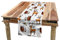 ABAKUHAUS Eichhörnchen Tischläufer, Weihnachten Tiere Skizze, Esszimmer Küche Rechteckiger Dekorativer Tischläufer, 40 x 225 cm, Weiß Orange