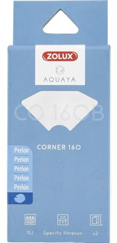 Zolux - Filtre pour Pompe Corner 160, Filtre CO 160 B perlon x 2. pour Aquarium. - ZO-330231
