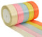 TONIFUL 5 Farben 115M x 25mm Satinband Geschenkband Schleifenband Stoffband Dekoband Stoff Bänder zum Basteln und Geschenk Verpacken, Dekoration, Blumen, Basteln, Makaron Regenbogen（23M/pro Volumen）