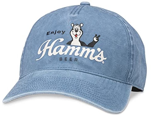 AMERICAN NEEDLE Hamm's Beer Snapback Baseball Dad Hat Trailhead Collection (21016A-HAMMS-VBLU), Trailhead (Vapor Blue), Einstellbar