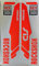 NGHSDO Adesivi Bici Autoadesivo della Forcella della bibita della Mountain Bike di 2 Pezzi Adesivi MTB (Color : Fluorescent Orange)