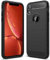 CoolGadget Premium Carbon Handyhülle TPU für iPhone XR, stoßfest, Kratzfest, rutschfest, Anti-Fingerprint, schwarz