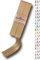 Sandras-Bastelladen Schrägband/Einfassband Satin gefalzt 2m x 20mm 876-Haselnuss Braun