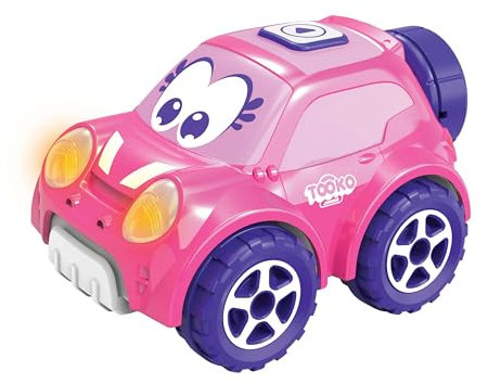 Voiture télécommandée - TOOKO - FOLLOW ME - Rose - Des 2 ans - Effets sonores et lumineux