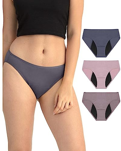 Neione Culotte Menstruelle Lavable Bikini Menstruel Slip pour Règle Femme Disponible en Grande Taille