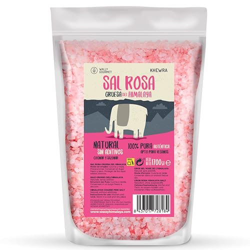 Sel Rose De l'Himalaya, Gros Grain. (1700Gr) 100% Naturel, Sans Additifs, Non Raffiné. à Haute Teneur En Oligo-Éléments. Utilisé Pour Assaisonner Et Condimenter. Pakistan