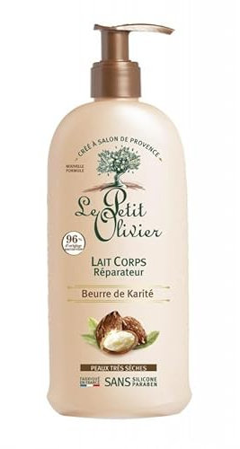 LE PETIT OLIVIER - Lait Corps Réparateur au Beurre de Karité Bio - Hydratation Intense - 250mL - Lot De 3 - Vendu Par Lot