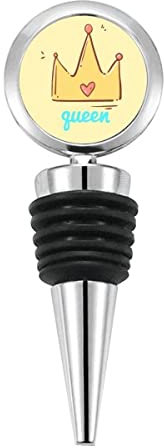 Queen Animation Kawaii Freshness - Tapón de botella de acero inoxidable reutilizable