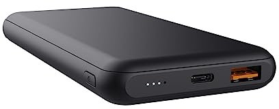 Trust Redoh 10000mAh 20W Fast Charging Power Bank, PD 18W USB-C, QC 3.0 USB, 50% Recycled Plastics, Cable Included, Portable Charger Battery Pack for iPhone, iPad, Samsung, Xiaomi, Tablet - Black